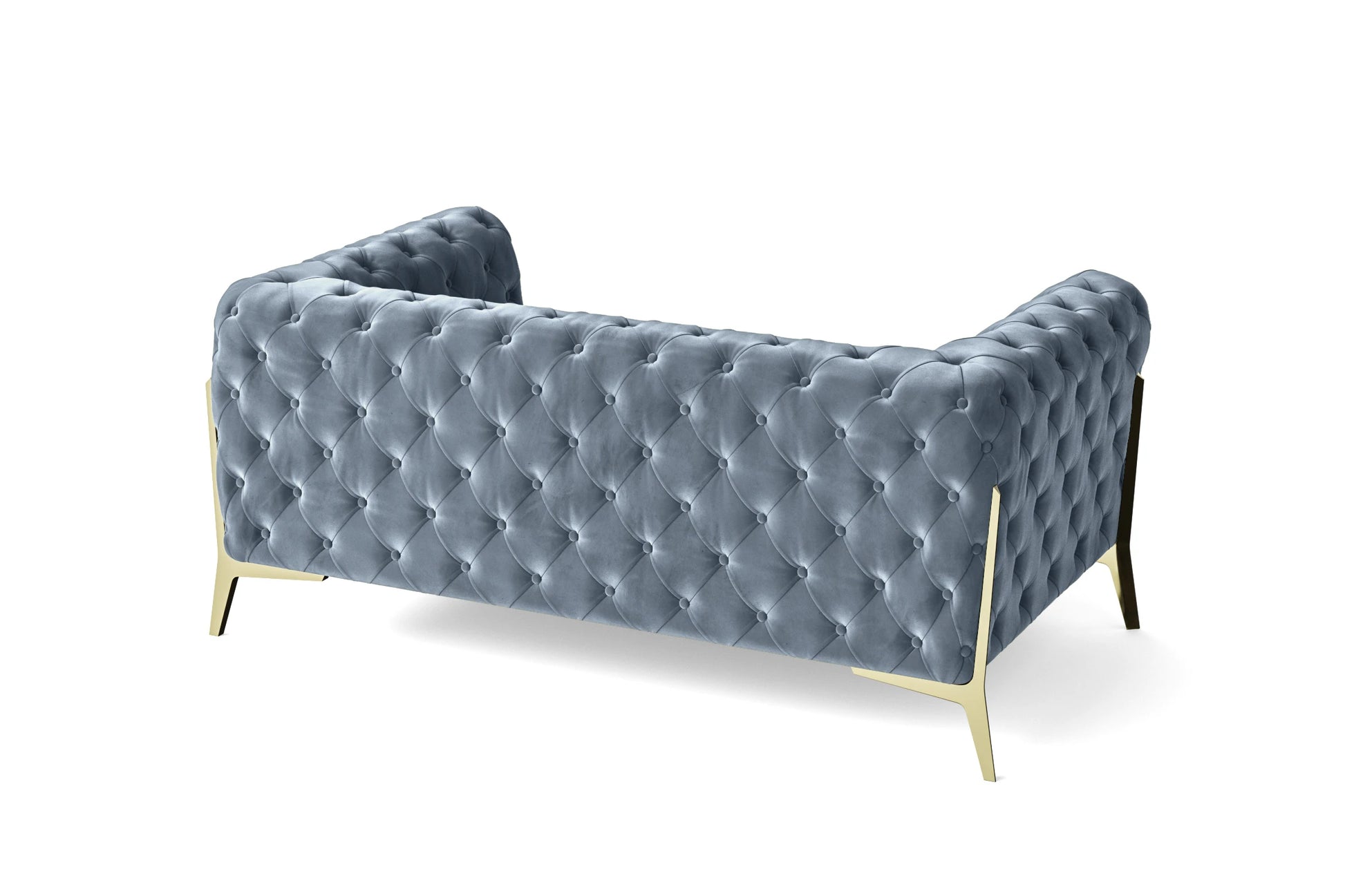 Vito 2 Seater Sofa Baby Blue Velvet