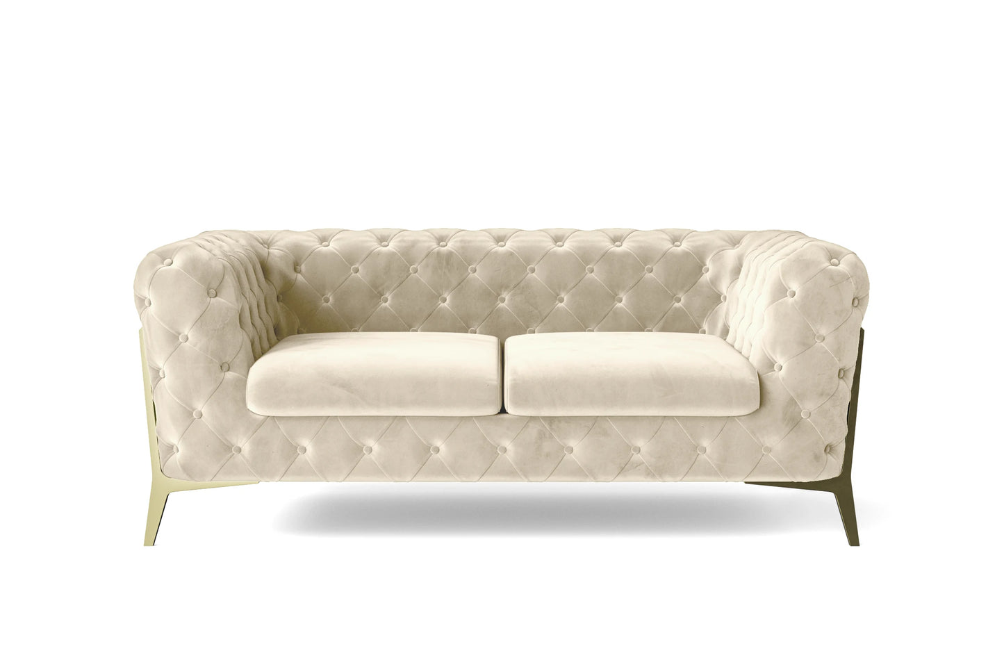 Vito 2 Seater Sofa Cream Velvet