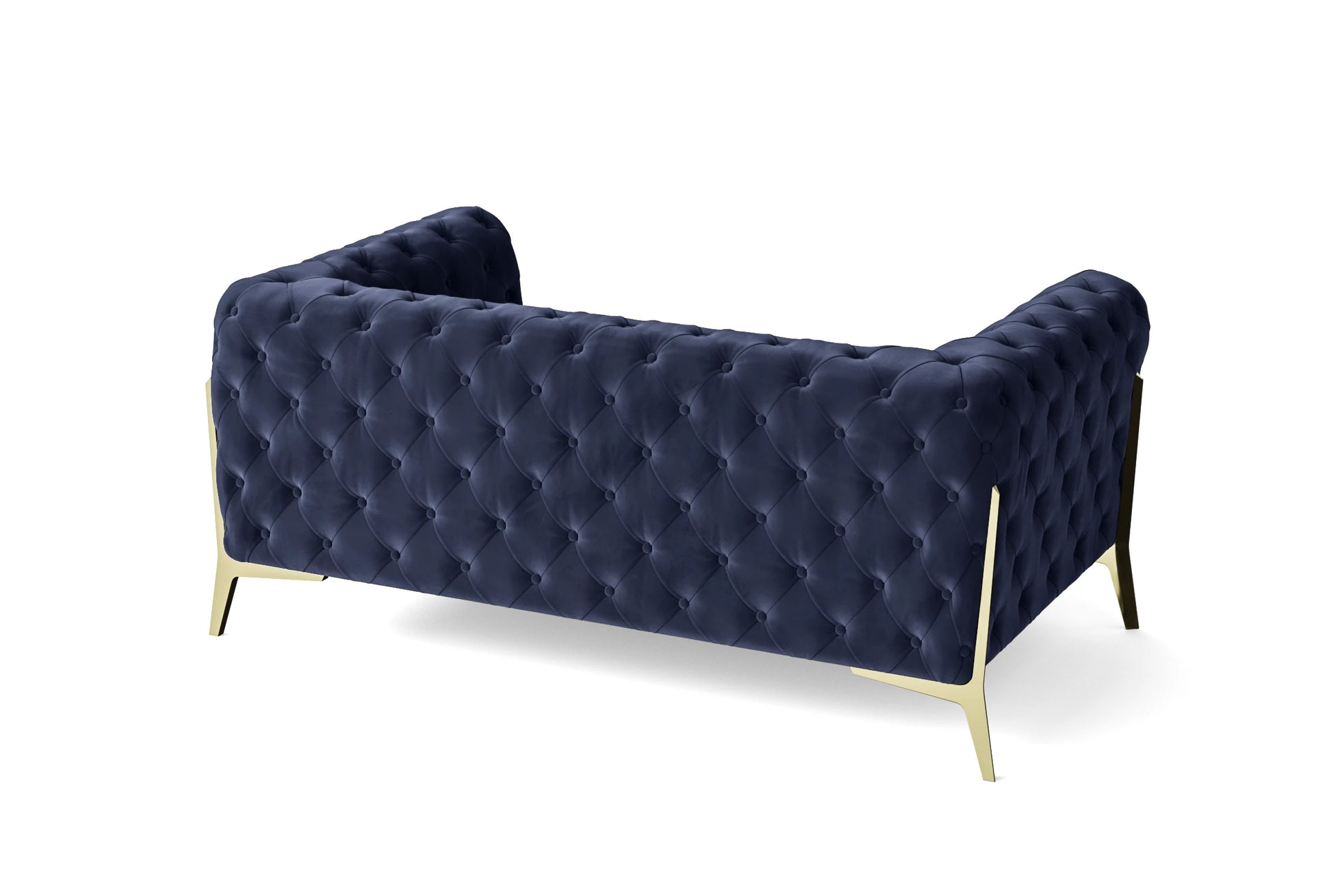 Vito 2 Seater Sofa Dark Blue Velvet