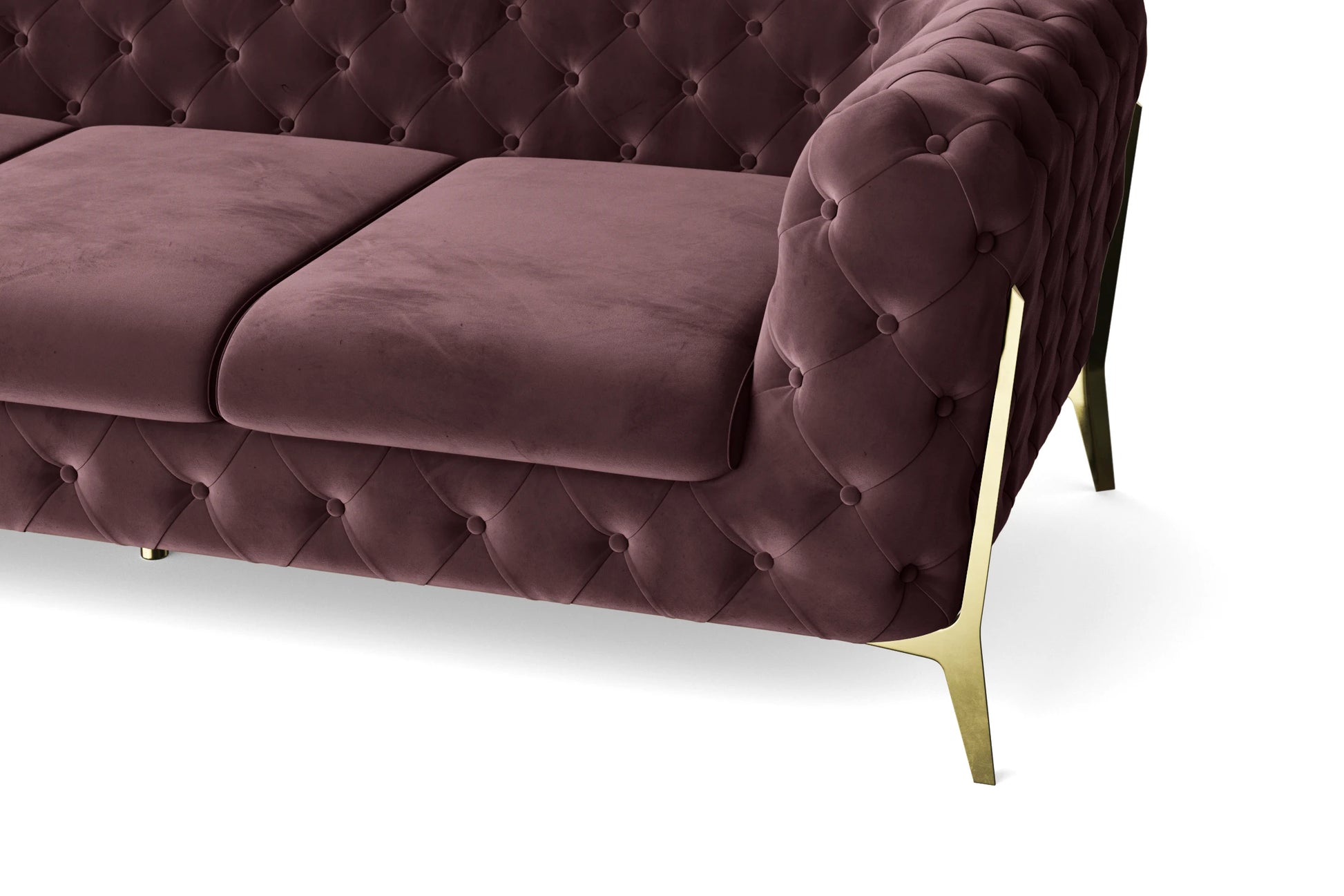 Vito 2 Seater Sofa Grape Velvet