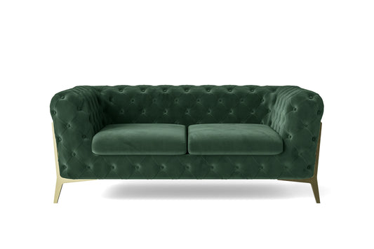 Vito 2 Seater Sofa Green Velvet