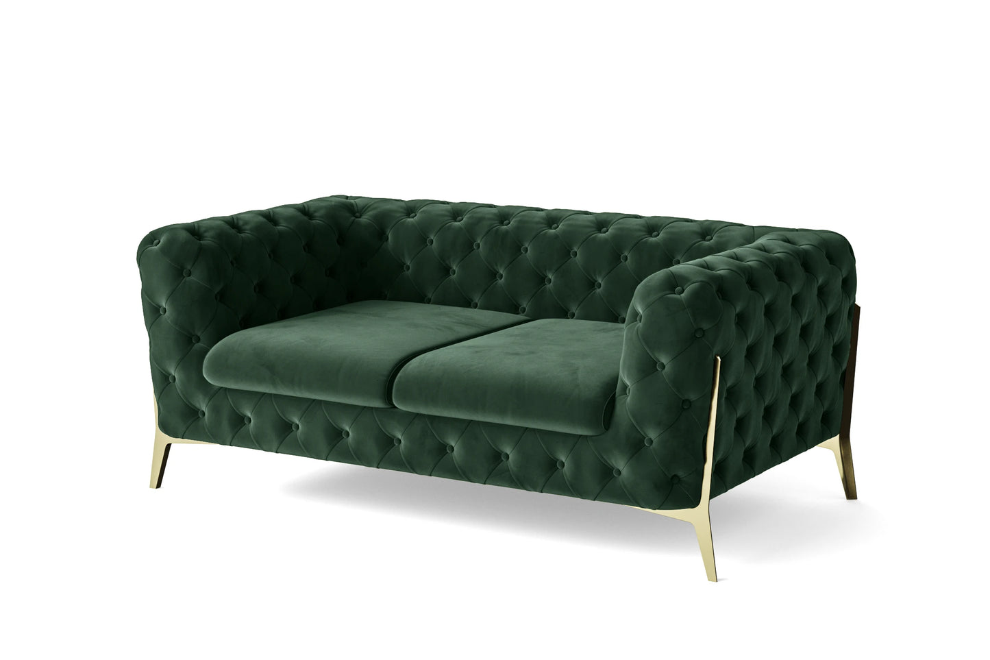 Vito 2 Seater Sofa Green Velvet