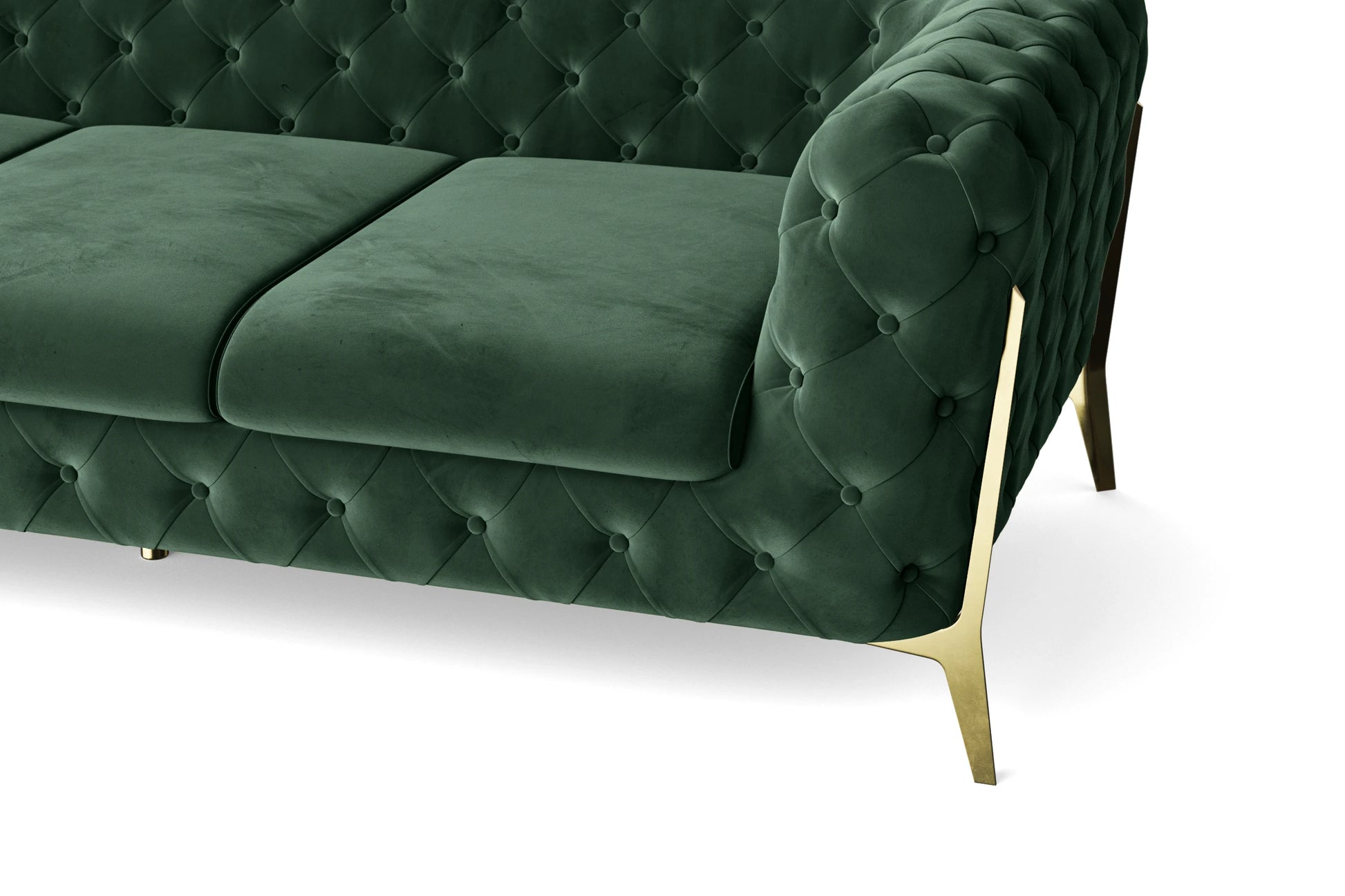 Vito 2 Seater Sofa Green Velvet