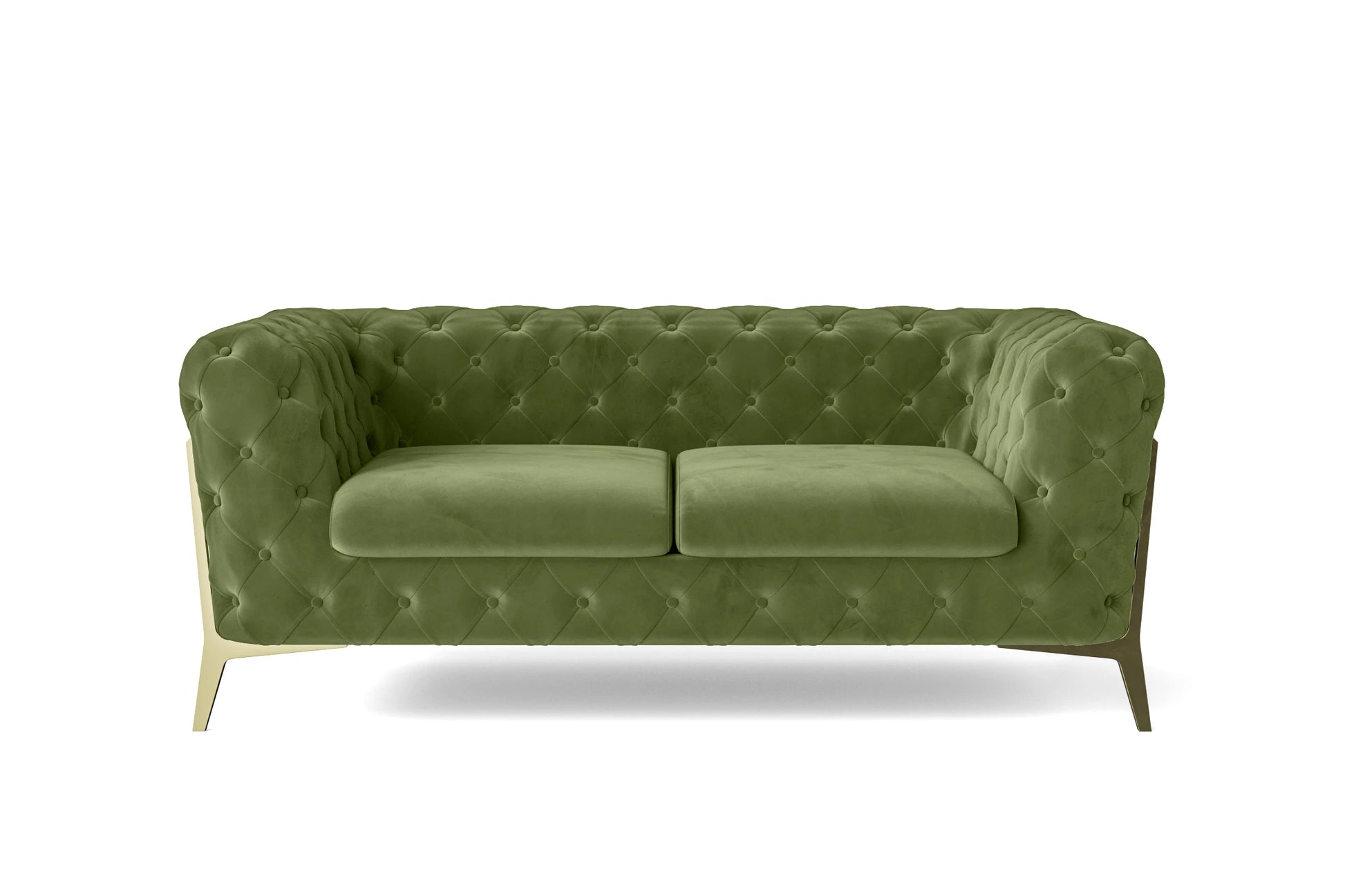 Vito 2 Seater Sofa Lime Velvet