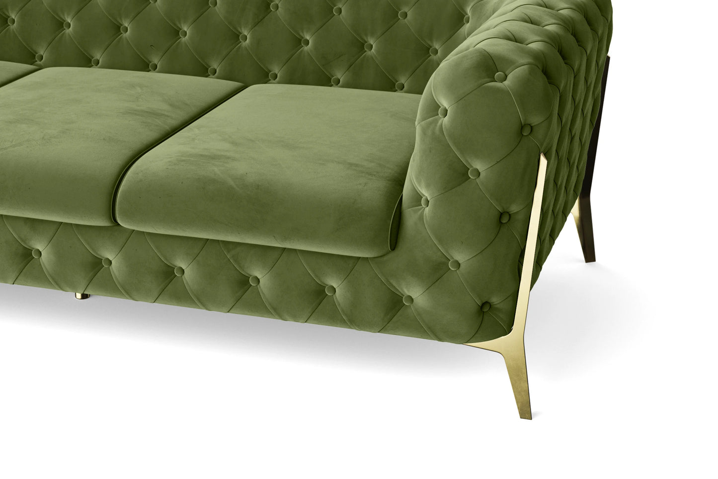 Vito 2 Seater Sofa Lime Velvet