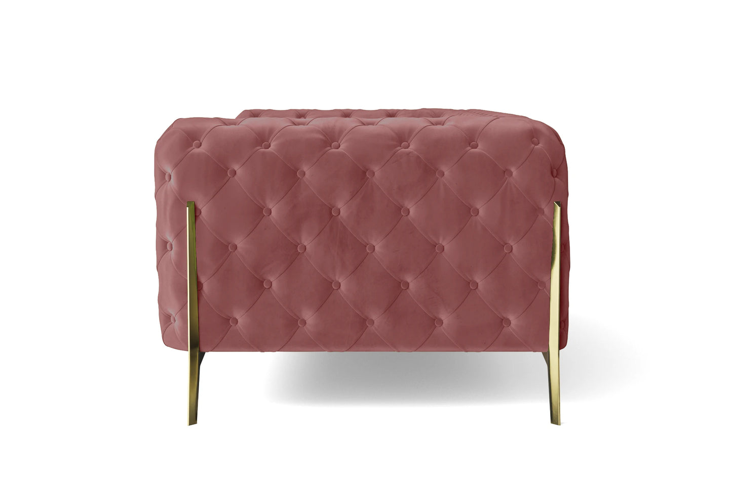 Vito 2 Seater Sofa Pink Velvet