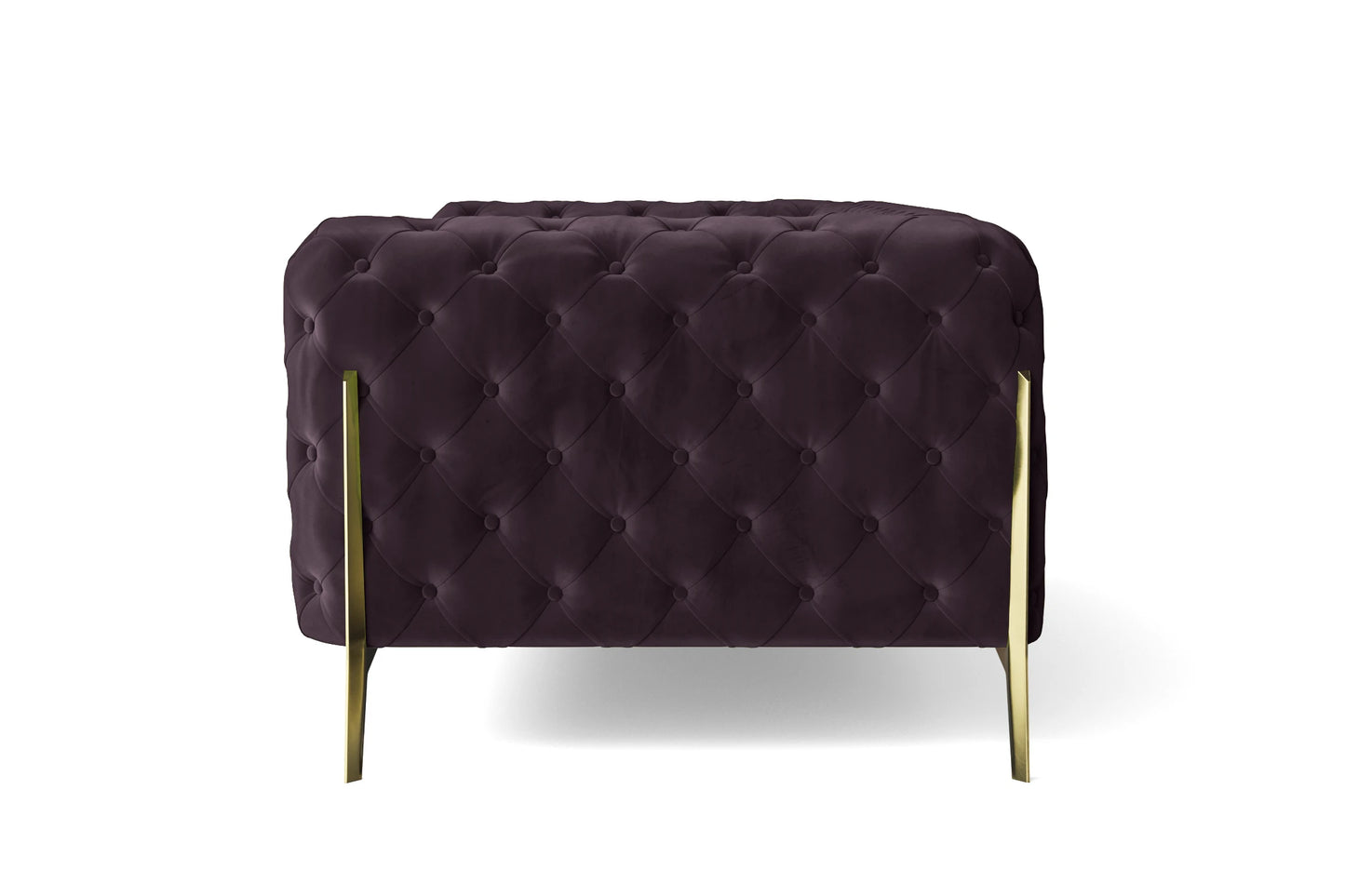 Vito 2 Seater Sofa Purple Velvet