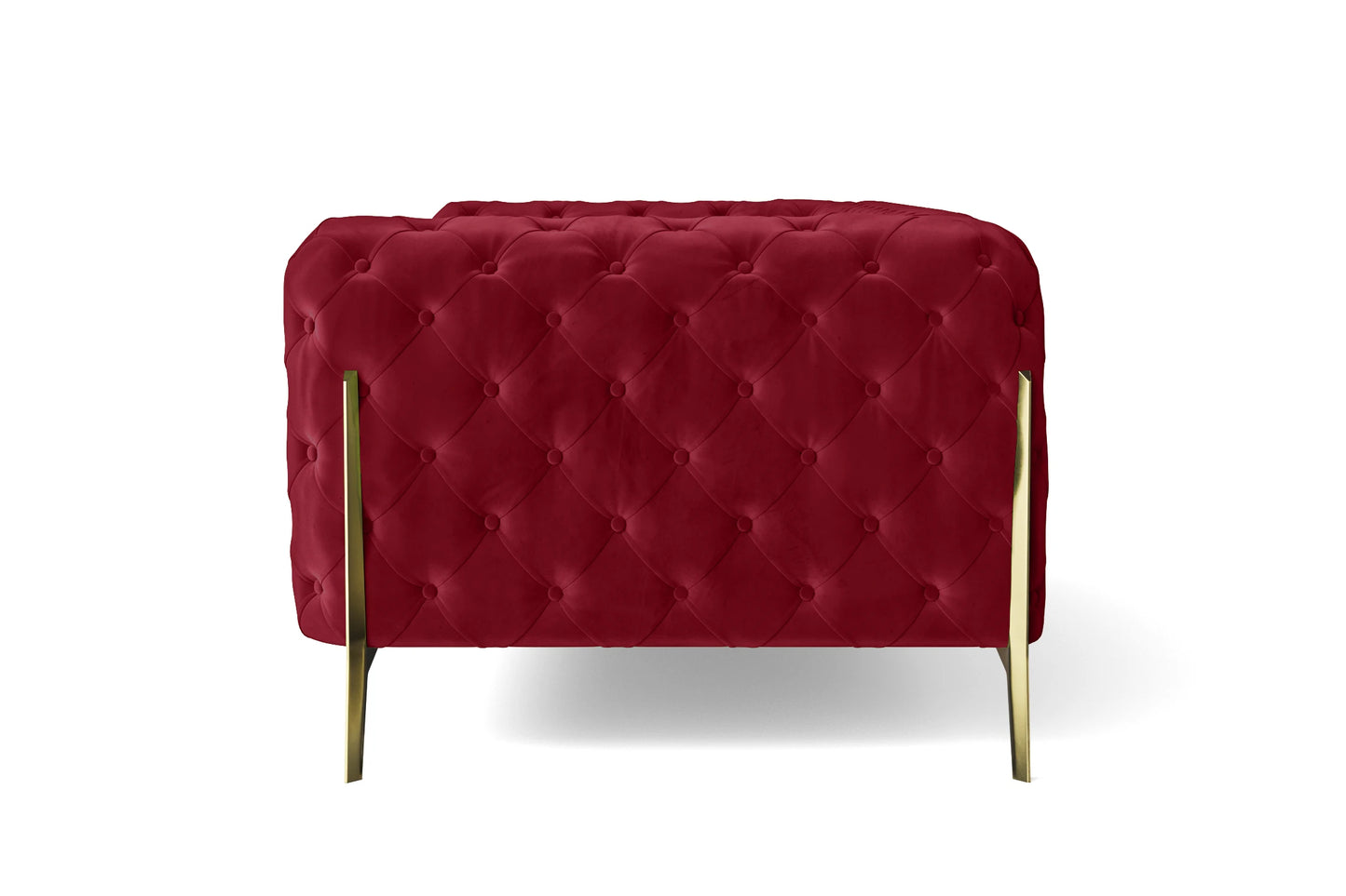 Vito 2 Seater Sofa Red Velvet