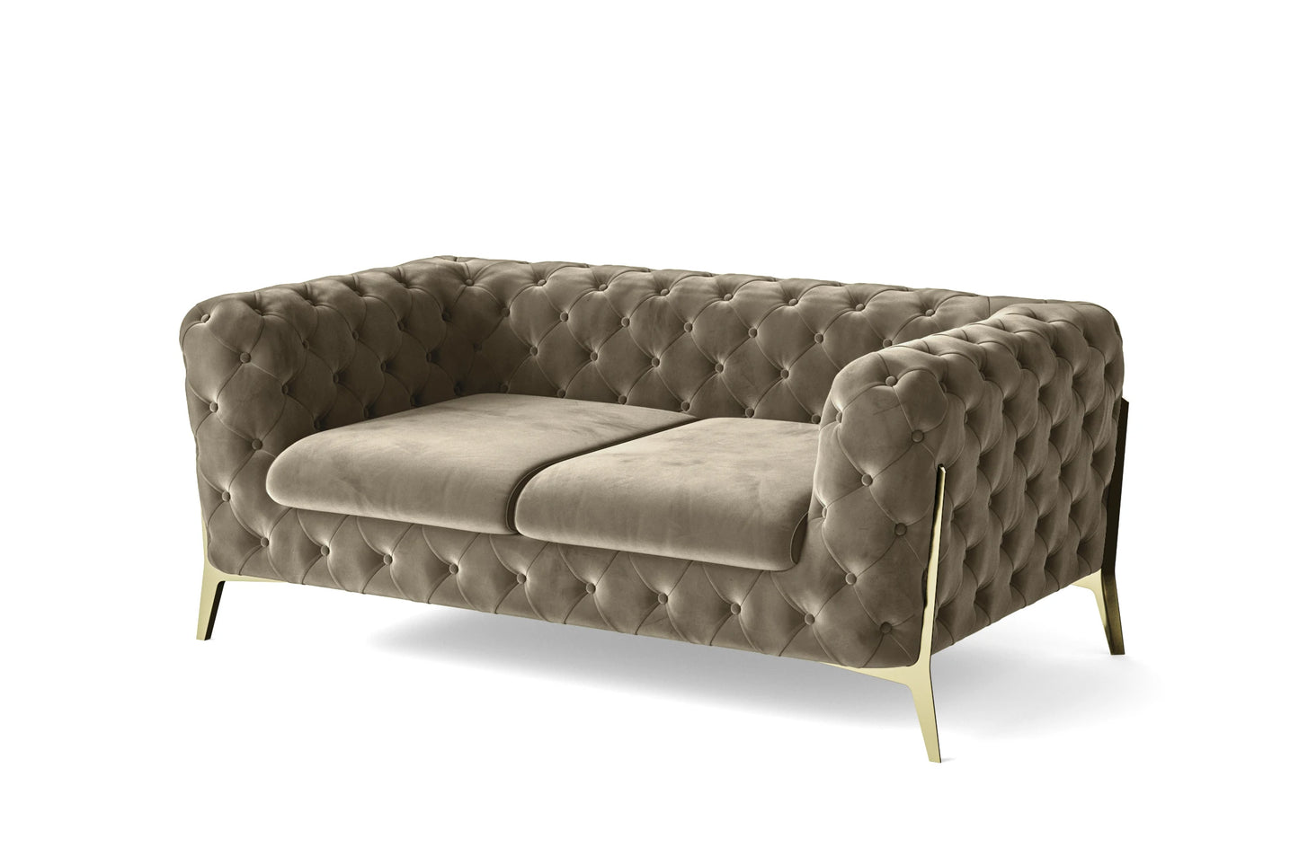 Vito 2 Seater Sofa Sand Velvet