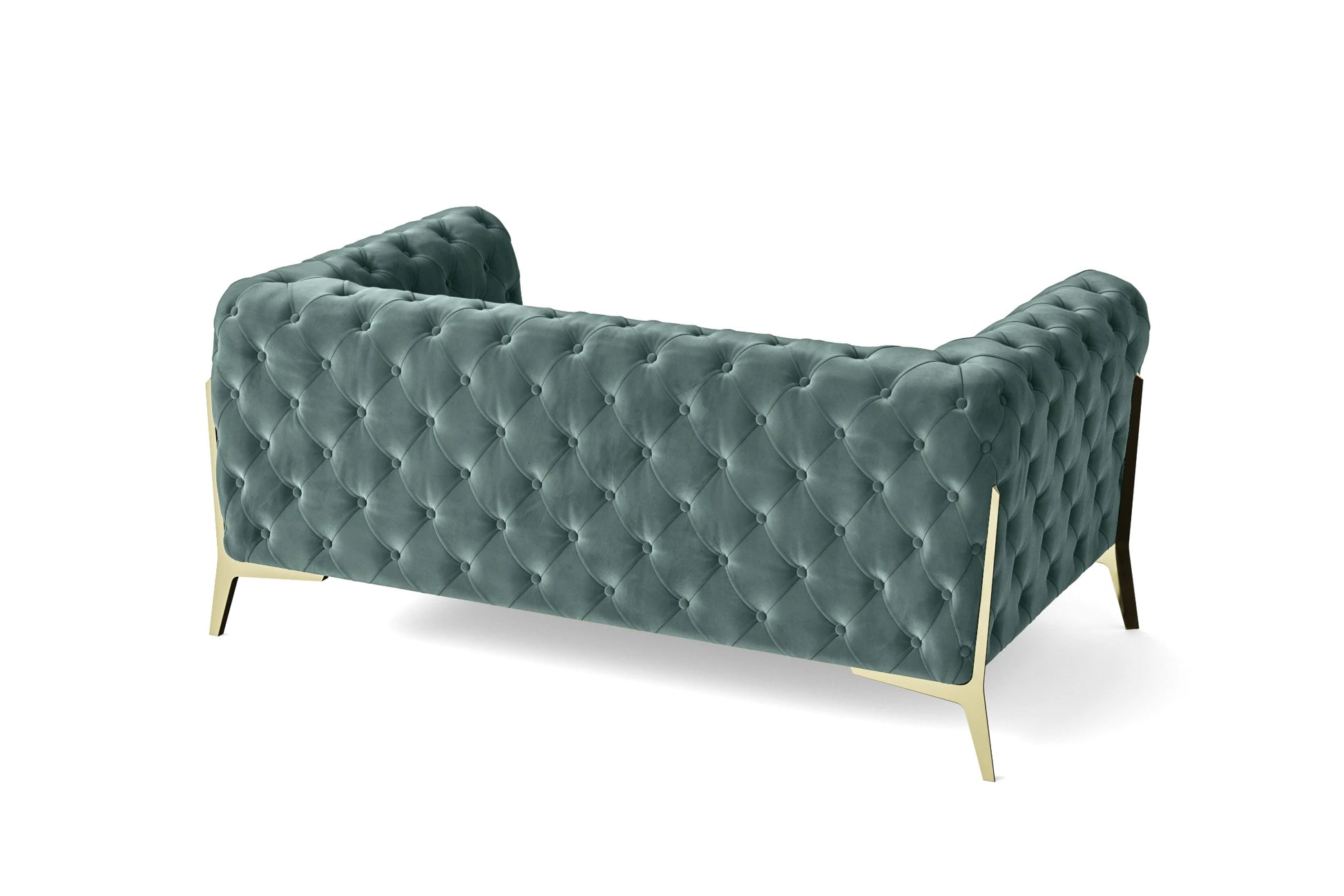 Vito 2 Seater Sofa Teal Velvet