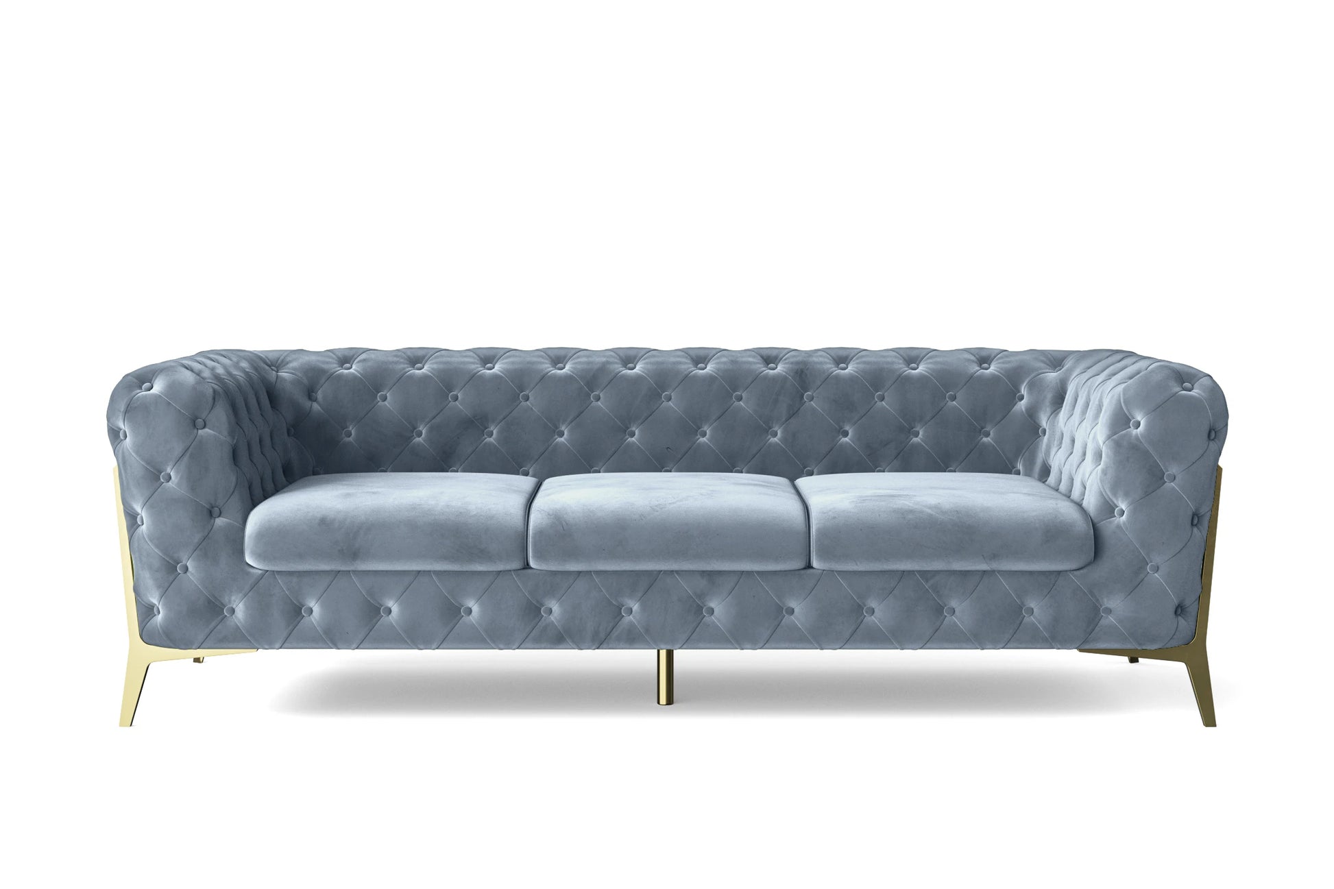 Vito 3 Seater Sofa Baby Blue Velvet