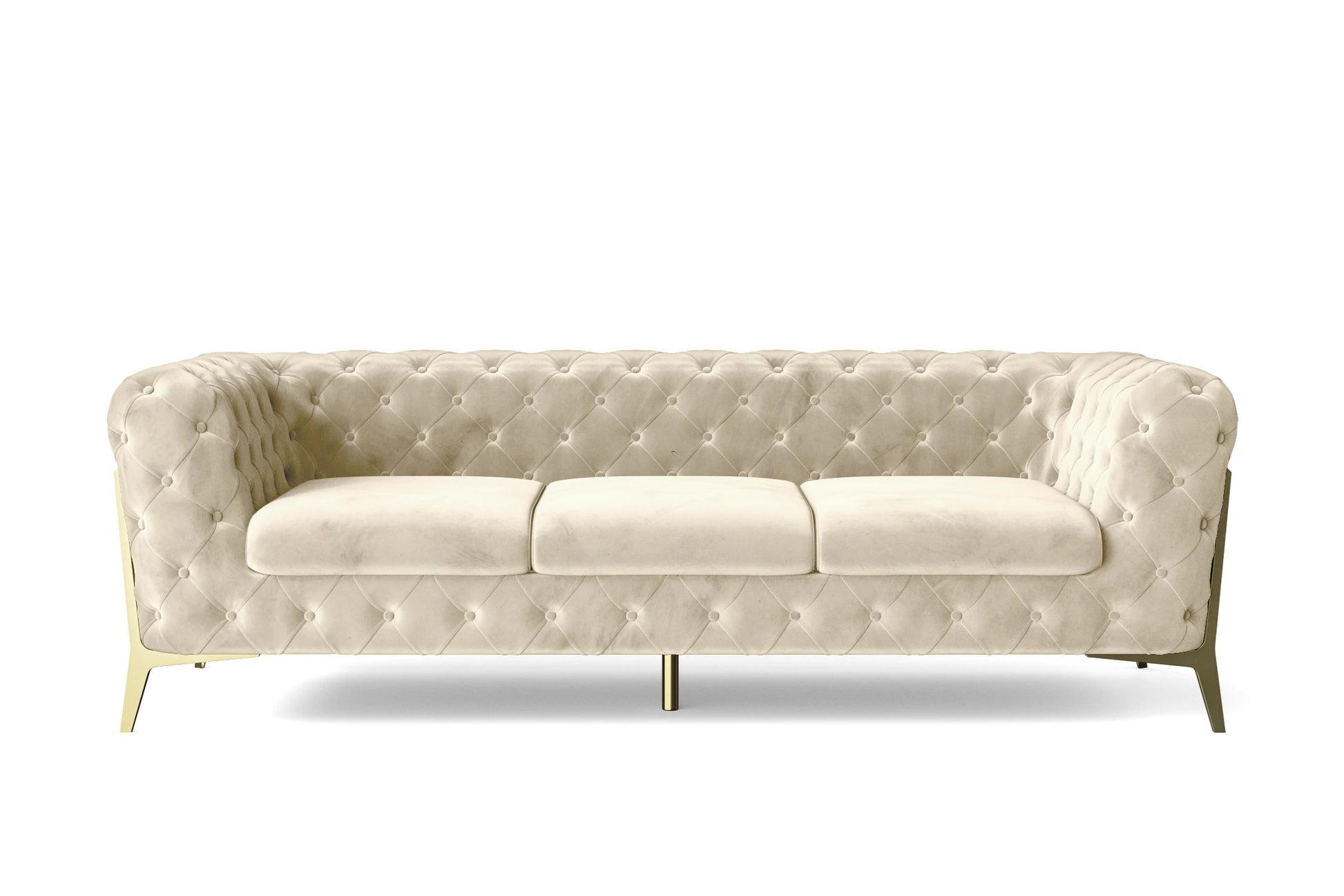 Vito 3 Seater Sofa Cream Velvet