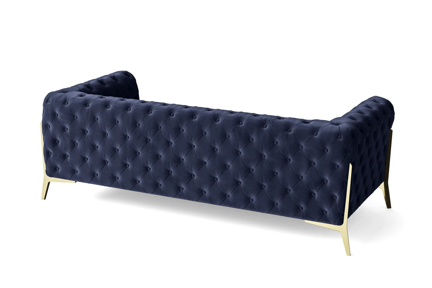 Vito 3 Seater Sofa Dark Blue Velvet