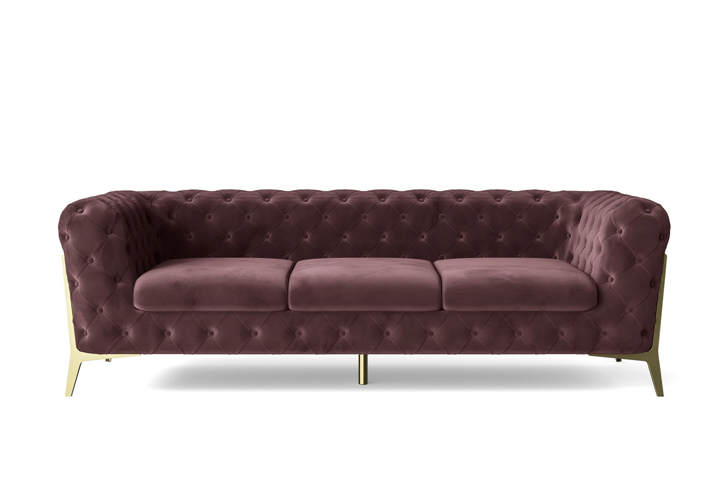 Vito 3 Seater Sofa Grape Velvet