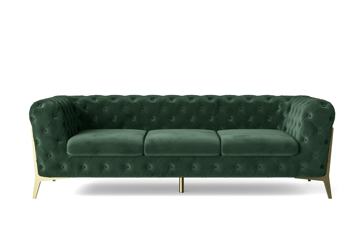 Vito 3 Seater Sofa Green Velvet