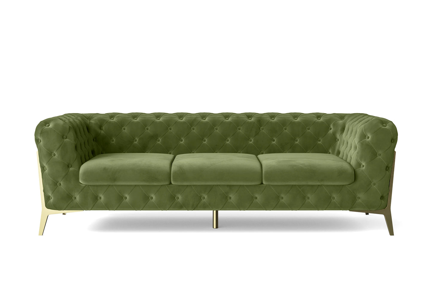 Vito 3 Seater Sofa Lime Velvet