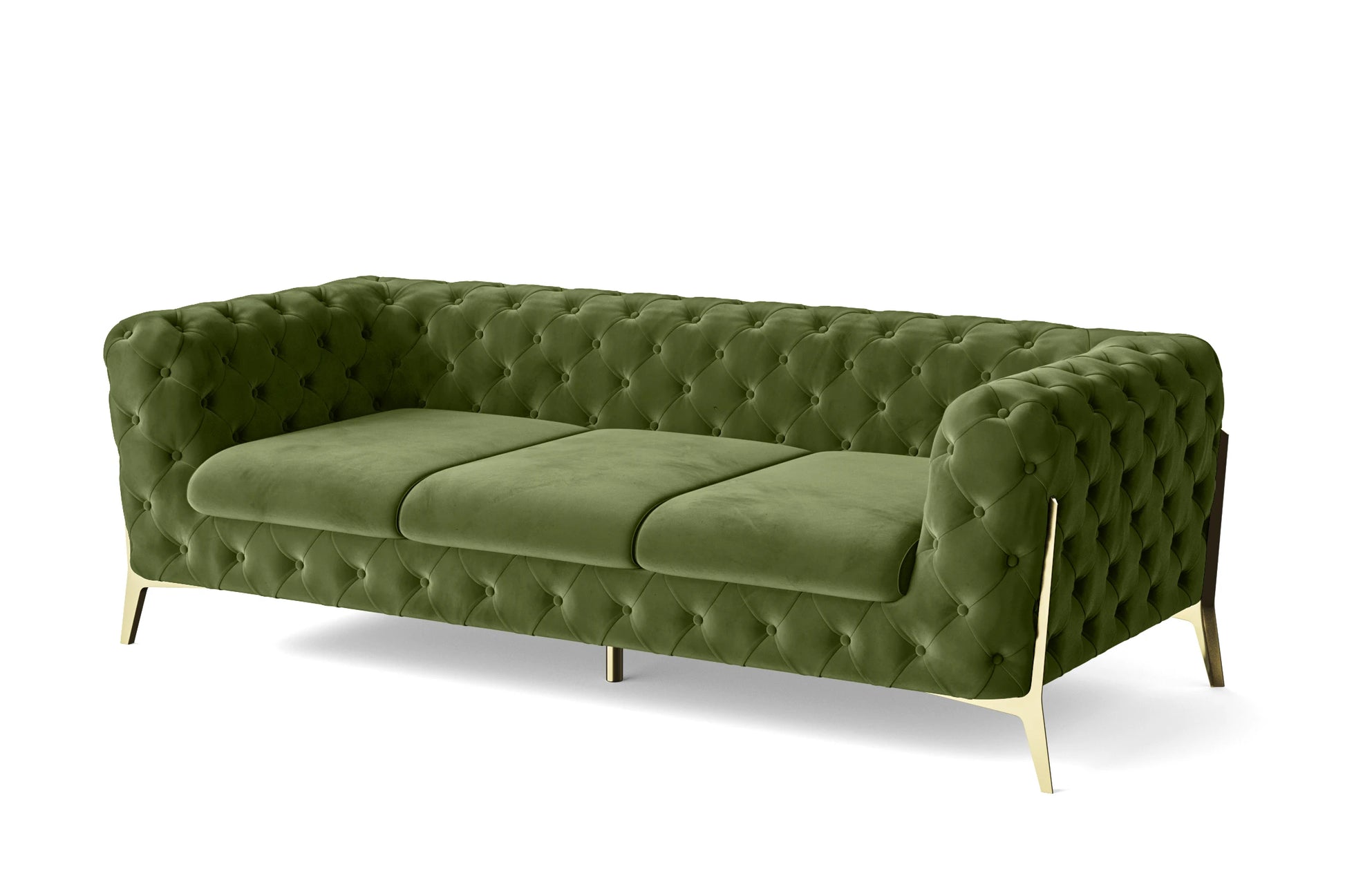 Vito 3 Seater Sofa Lime Velvet