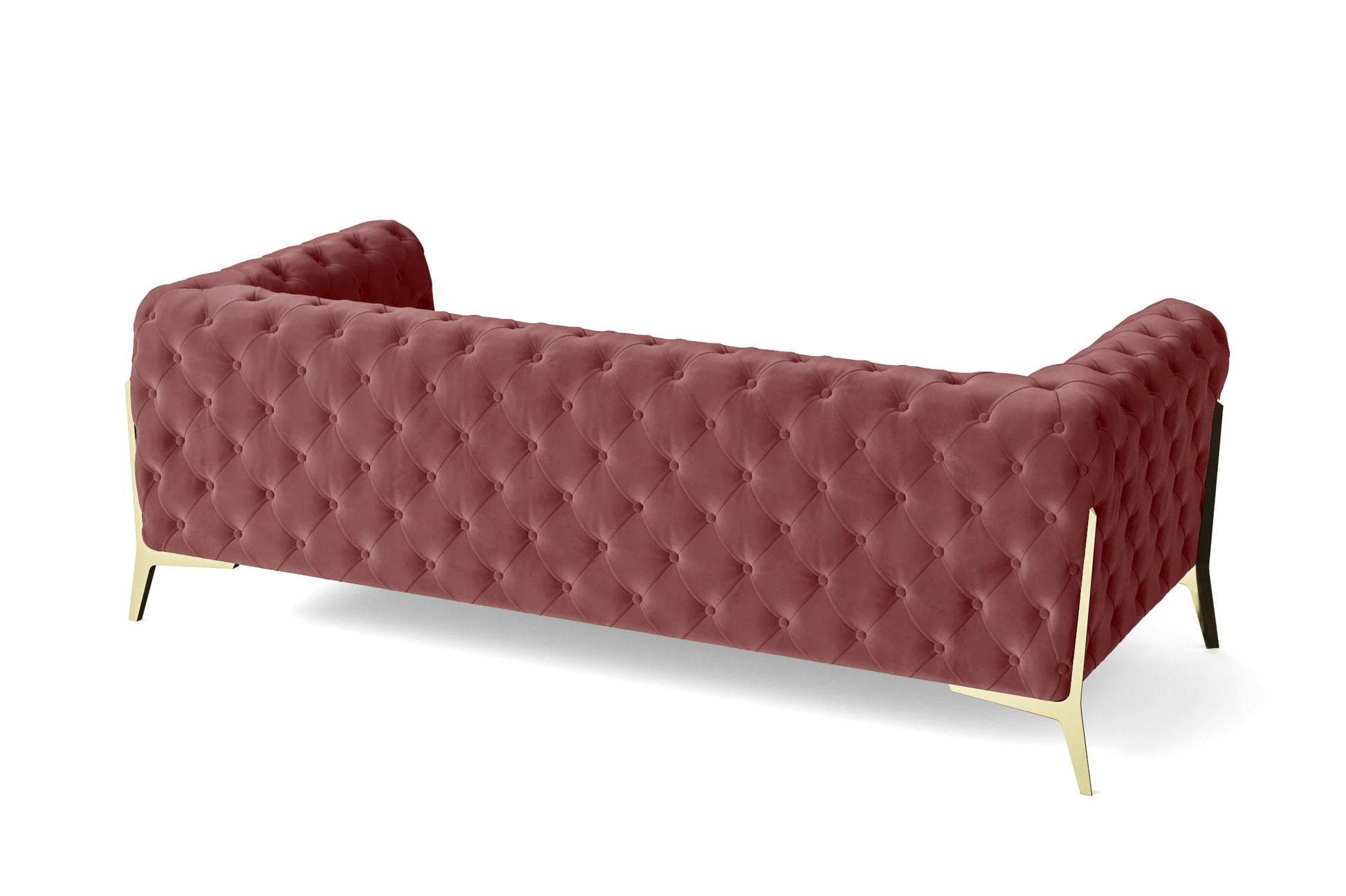 Vito 3 Seater Sofa Pink Velvet