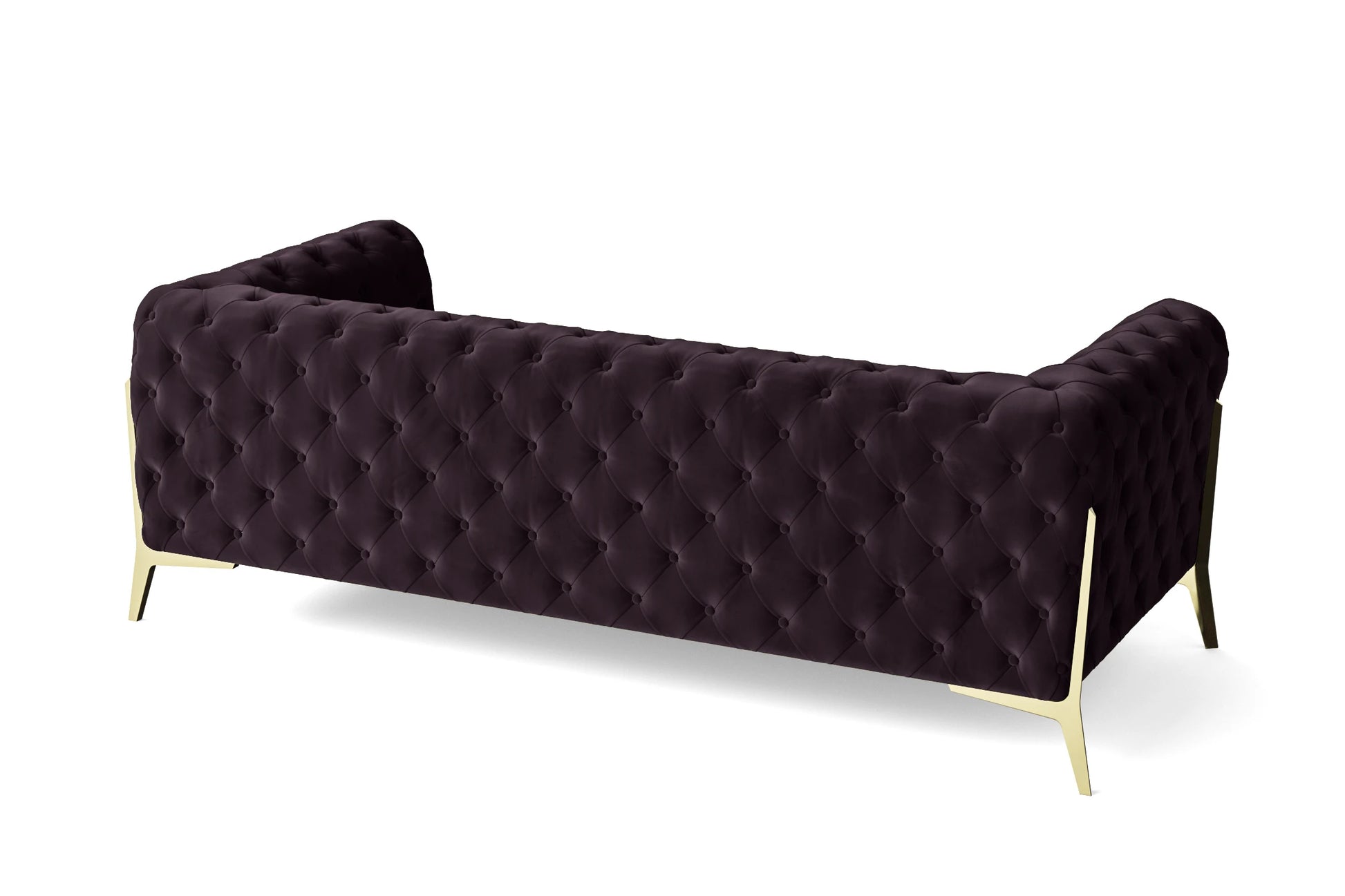 Vito 3 Seater Sofa Purple Velvet