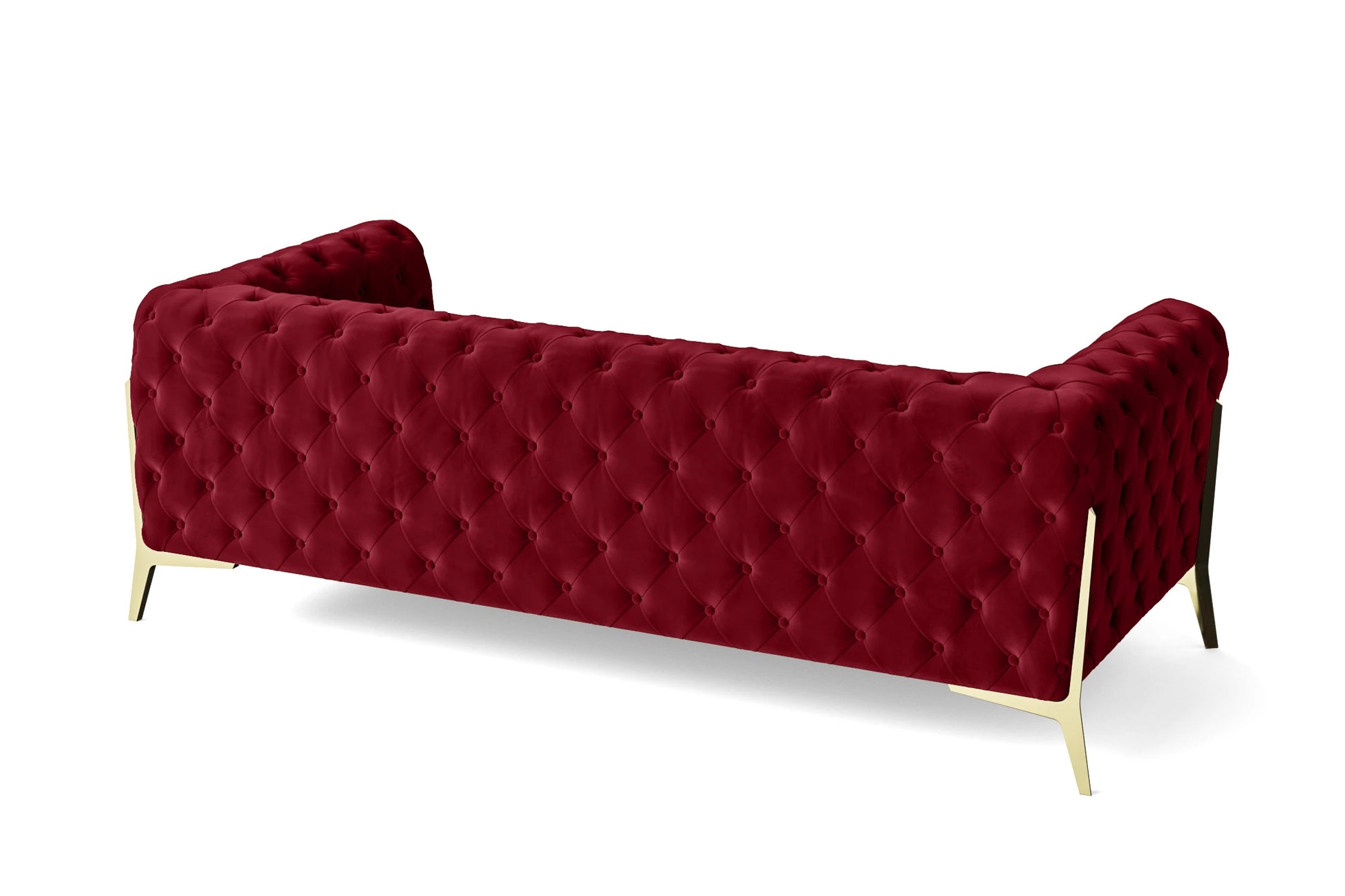 Vito 3 Seater Sofa Red Velvet