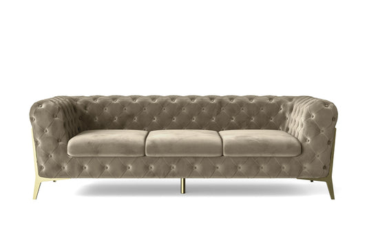 Vito 3 Seater Sofa Sand Velvet