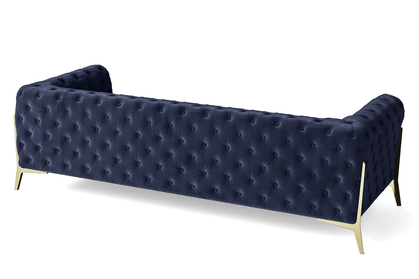 Vito 4 Seater Sofa Dark Blue Velvet