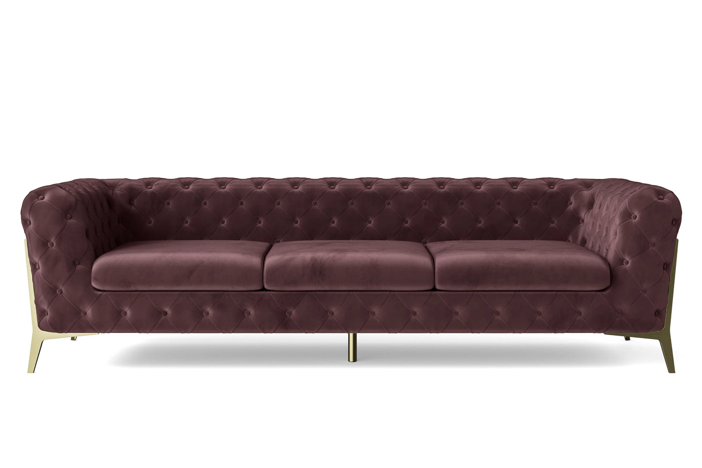 Vito 4 Seater Sofa Grape Velvet