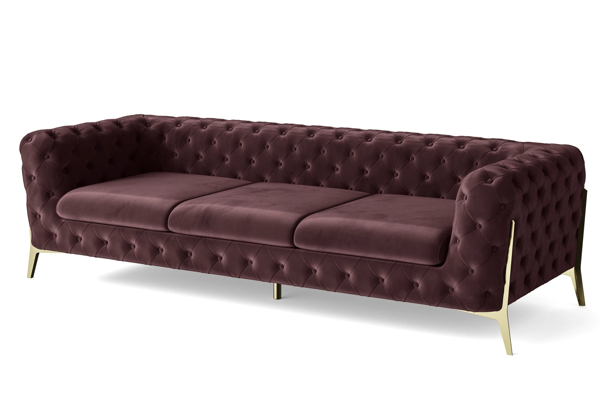 Vito 4 Seater Sofa Grape Velvet