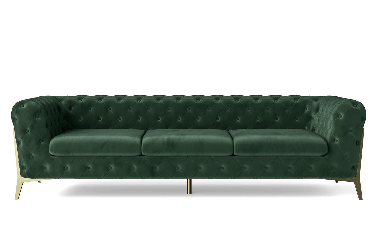 Vito 4 Seater Sofa Green Velvet