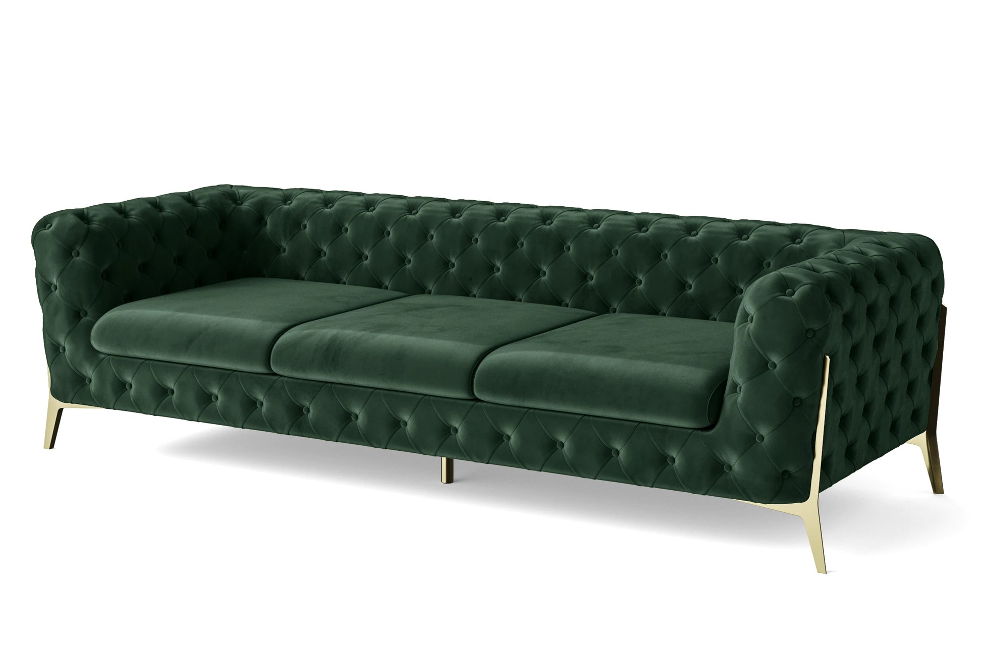 Vito 4 Seater Sofa Green Velvet