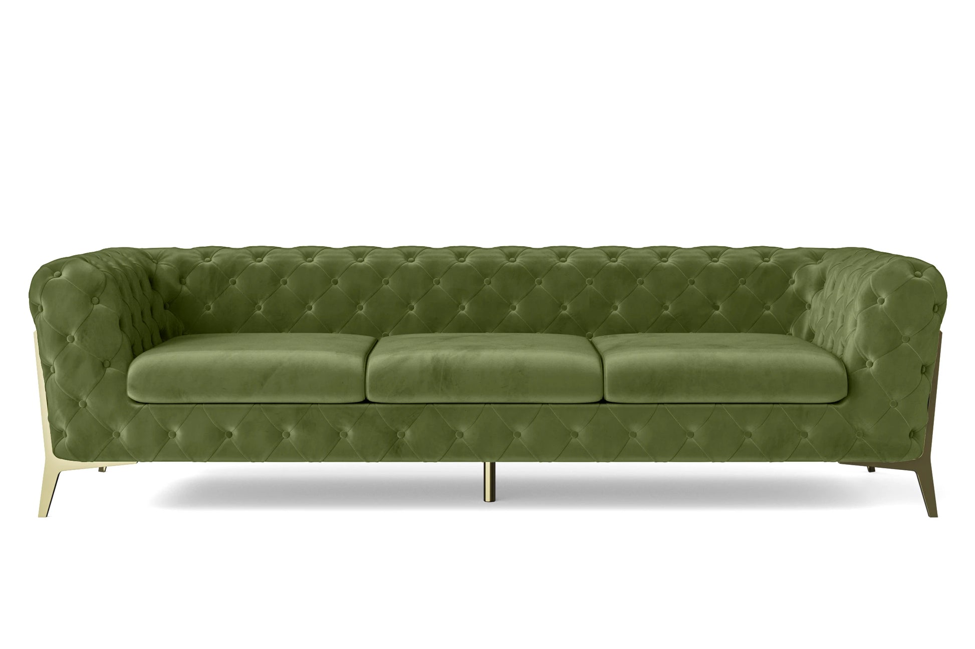 Vito 4 Seater Sofa Lime Velvet