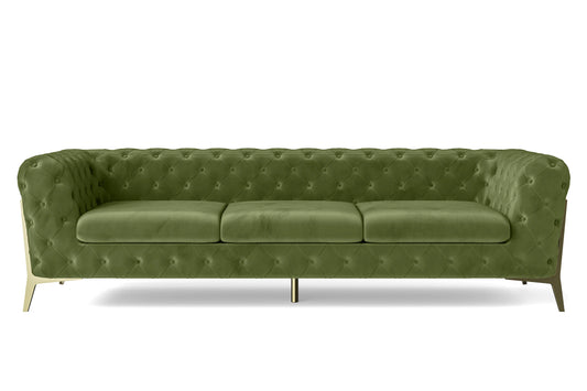 Vito 4 Seater Sofa Lime Velvet