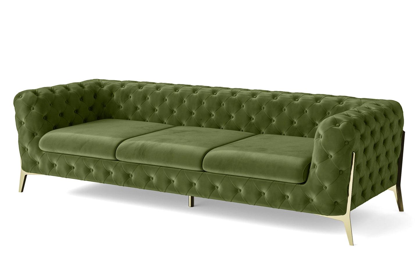 Vito 4 Seater Sofa Lime Velvet