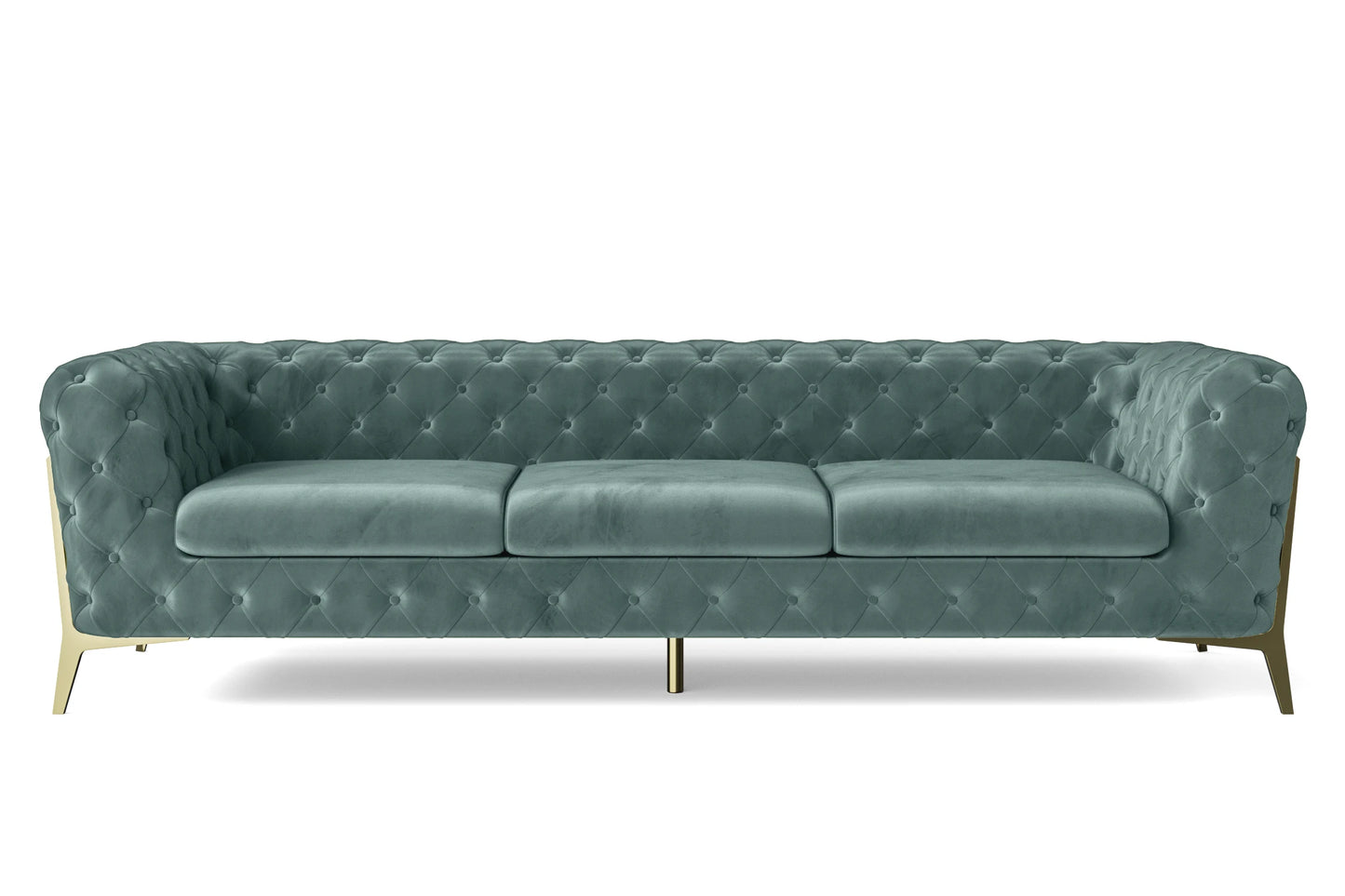 Vito 4 Seater Sofa Teal Velvet